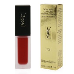 Yves Saint Laurent صبغ مخملي كريمي غير لامع Tatouage Couture - # 204 Rouge Clique 6ml/2oz