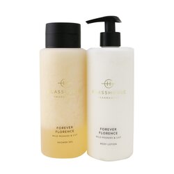 Glasshouse Forever Florence (Wild Peonies & Lily) Body Duo : Shower Gel + Body Lotion 2x400ml/13.52oz
