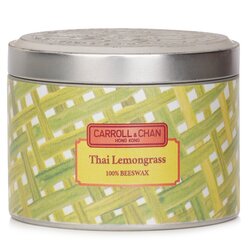 The Candle Company (Carroll & Chan) 100% Beeswax Tin Candle - Thai Lemongrass (8x6) cm