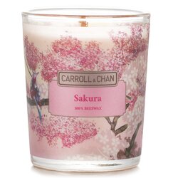 The Candle Company (Carroll & Chan) Vela en Vaso Votivo 100% de Cera de Abejas - Sakura 65g/2.3oz
