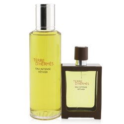 Hermes Terre D'Hermes Eau Intense Vetiver Coffret: Eau De Parfum Spray 30ml + Refill 125ml 2pcs