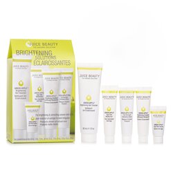 Juice Beauty Brightening Solutions Set: 1x Green Apple Brightening Gel Cleanser - 60ml/2oz + 1x Green Apple Age Defy Serum - 7.8ml/0.26oz + 1x Green Apple Age Defy Moisturizer - 15ml/0.5oz + 1x Green Apple Brightening Emulsion Lightweight Moisturizer - 15ml/0.5oz + 1x Green Apple Peel - Full Strength Exfoliati 5pcs