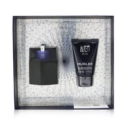 Thierry Mugler Alien Man Coffret: Eau De Toilette Spray Rellenable 50ml/1.7oz + Champú de Cabello Y Cuerpo 50ml/1.7oz 2pcs