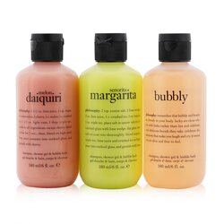 Philosophy Congrats! 3-Piece Shower Gel Set: 1x Senorita Mrgarita 180ml + Melon Daiquiri 180ml + Bubby 180ml (Box Slightly Damaged) 3x180ml/6oz