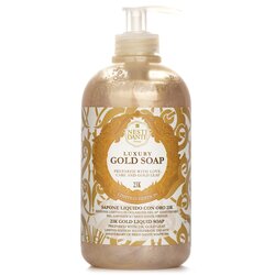 Nesti Dante 60 Anniversary Luxury Gold Soap With Gold Leaf - 23K Gold Liquid Soap (Limited Edition) 500ml/16.9oz