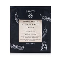 艾蜜塔 Express Beauty Black Tissue Face Mask with Carob (Detox & Purifying) 6x20ml/0.68oz