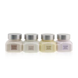 Laura Mercier Body Souffle Quartet Set: Ambre Vanille + Fresh Fig + Creme Brulee + Almond Coconut Body Cream - 4x60g/2oz 4x60g/2oz