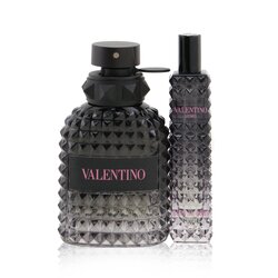 華倫天奴 Valentino Uomo Born In Roma Coffret: Eau De Toilette Spray 50ml/1.7oz + Eau De Toilette Travel Spray 15ml/0.5oz 2pcs