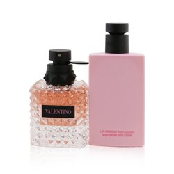 Valentino Valentino Donna Born In Roma Coffret: Eau De Parfum Spray 50ml/1.7oz + Body Lotion 100ml/3.4oz 2pcs
