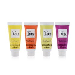 Philosophy Hope For All Nurturing Hand & Nail Cream 4-Pieces Set: Lemon Custard 30ml + Sparkling Grapefruit 30ml + Green Tea & Avocado 30ml + Berry & Sage 30ml (Box Slightly Damaged) 4x30ml/1oz