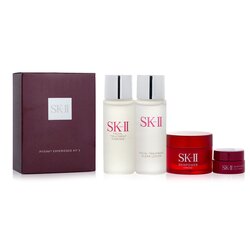 SK II Pitera Experience Kit 2: Clear Lotion 30ml + Facial Treatment Essence 30ml + Skinpower Cream 15g + Skinpower Eye Cream 2.5g 4pcs