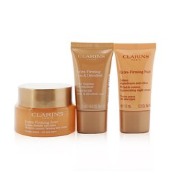 קלרינס אוסף למיצוק העור: Day Cream 50 מ"ל + Night Cream 15 מ"ל + Neck & Decollete Care 15 מ"ל 3pcs