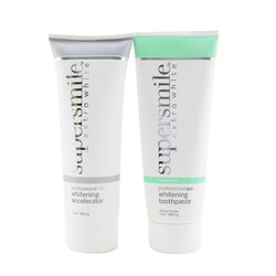超級微笑 Extra White Professional Extra Whitening System (Premium Set) - Triple Mint : Accelerator 198.5g + Toothpaste 198.5g 2x198.5g/7oz