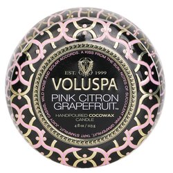 Voluspa شمع قصديري صغير - Pink Citron Grapefruit 113g/4oz