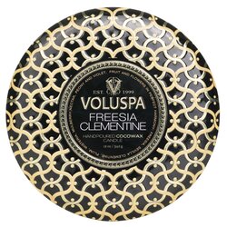 Voluspa 3 Wick Decorative Tin Candle - Freesia Clementine 340g/12oz