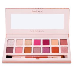 Sigma Beauty Paleta Cor De Rosa Sombra de Ojos (14x Sombras de Ojos + 1x Brocha de Doble Punta) 15.15g/0.53oz