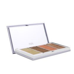 PUR (PurMinerals) 4 in 1 Skin Perfecting Powders Face Palette (1x Setting Powder, 1x Bronzer, 1x Highlighter, 1x Blush) - # Medium Tan 15g/0.53oz
