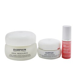 Darphin Ideal Resource Botanical Smoothing Secrets Set: Radiance Cream 50ml+ Eye Cream 15ml+ Serum 5ml 3pcs