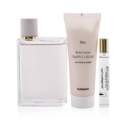 Burberry Burberry Her Coffret: Eau De Parfum Spray 100ml/3.3oz + Eau De Parfum Spray 7.5ml/0.25oz + Body Lotion 75ml/2.5oz 3pcs