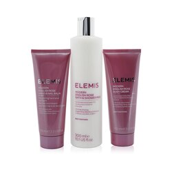 Elemis Set English Rose-Infused Body Trio: Leche de Baño & Ducha 300ml + Bálsamo de Manos & Uñas 100ml + Crema Corporal 100ml 3pcs