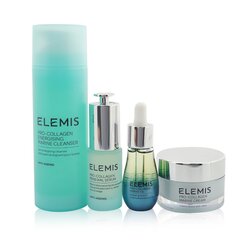 Elemis Set Age-Defying Bestsellers: Suero Renovador 15ml + Limpiador Marino 150ml + Aceite Marino15ml + Crema Marina 30ml 4pcs