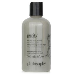 Philosophy Purity Made Simple - One Step Facial Cleanser with Charcoal Powder (Normal to Dry Skin) 240ml/8oz