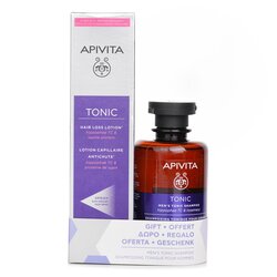 Apivita Hair Loss Lotion with Hippophae TC & Lupine Protein 150ml (Free: Men's Tonic Shampoo with Hippophae TC & Rosemary - For Thinning Hair 250ml) 2pcs