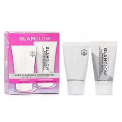 Glamglow Pore-Clearing & Minimizing Set: Supermud Clearing Treatment 15g + Superwatergel Moisturizer 15ml 2pcs