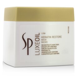 Wella SP Luxe Oil Keratin Restore Mask - Reconstructs Hair Fiber (Cap Slightly Damaged) 400ml/13.5oz