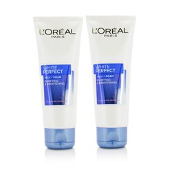 L'Oreal Dermo-Expertise White Perfect Purifies & Brightness Milky Foam Duo Pack 2x100ml/3.3oz