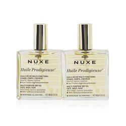 Nuxe Travel With Nuxe Huile Prodigieuse Multi Usage Dry Oil Duo Set: 2x Dry Oil 100ml 2x 100ml/3.3oz