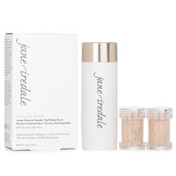 Jane Iredale Amazing Base Рассыпчатая Минеральная Пудра SPF 20 Заполняемая Кисть (1x Кисть, 2x Запасной Блок) - Warm Sienna 2x2.5g/0.09oz