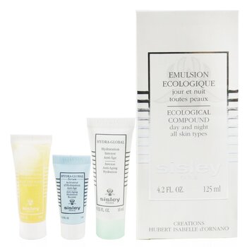Sisley Ecological Compound 4-Pieces Set: Ecological Compound 125ml + Buff & Wash Face Gel 10ml + Hydra-Global Serum 5ml + Hydra-Global 10ml 4pcs