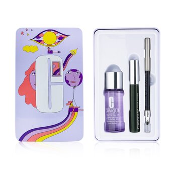 Clinique Jet Set Liftoff Lashes: Quickliner 0.28g + Take The Day Off Remover 50ml +High Impact Mascara 7ml 3pcs