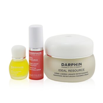 Darphin Ideal Resource Retexturizing Botanical Wonders Set: Radiance Cream 50ml+ Smoothing Serum 5ml+ Jasmine Aromatic Care 4ml 3pcs