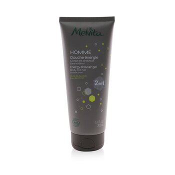 Melvita Homme Energy Shower Gel - Body & Hair (Sulfate-Free) 200ml/6.7oz