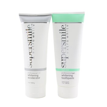 Supersmile Extra White Professional Extra Whitening System (Premium Set) - Triple Mint : Accelerator 198.5g + Toothpaste 198.5g 2x198.5g/7oz
