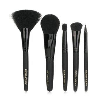 Laura Mercier Stroke of Midnight Brush Collection (5x Brush + 1xPouch) 5pcs+1xPouch