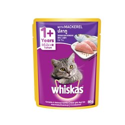 MARS Whiskas - POUCH Adult Mackerel Flavor 80G