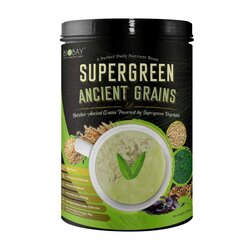 Biobay Biobay Supergreen Ancient Grains (850g) Nutritional Healthy Drinks, Rich in Fiber & Support Colon Detox Fixed Size