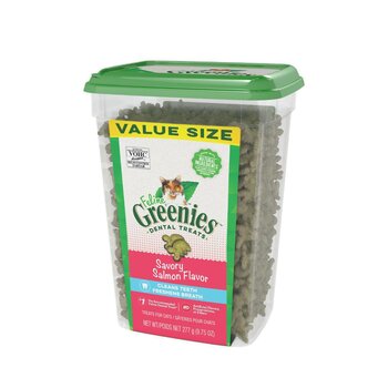 GREENIES GREENIES - Feline Dental Treats - Savory Salmon Flavor 9.7oz