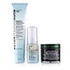 Peter Thomas Roth Clinical Skin Care Set: Water Drench Hyaluronic Cloud Serum 30ml + Water Drench Cloud Cream Cleanser 57ml + Irish Moor Mud Purifying Black Mask 50ml 3pcs