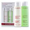 Clarins Cleansing Duo (Combination or Oily Skin): Anti-Pollution Cleansing Milk 200ml/7oz + Toning Lotion with Iris 200ml/6.8oz 2pcs