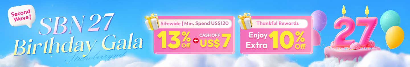 SBN 27th Birthday Gala​ Second Wave is Here! Purchase any two makeup items and get an extra 5% off. Plus, enjoy an extra 10% off on popular brands for a limited time—your favorite classics at irresistible prices! 