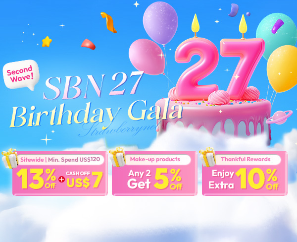 SBN 27th Birthday Gala​ with Sitewide 13% OFF​