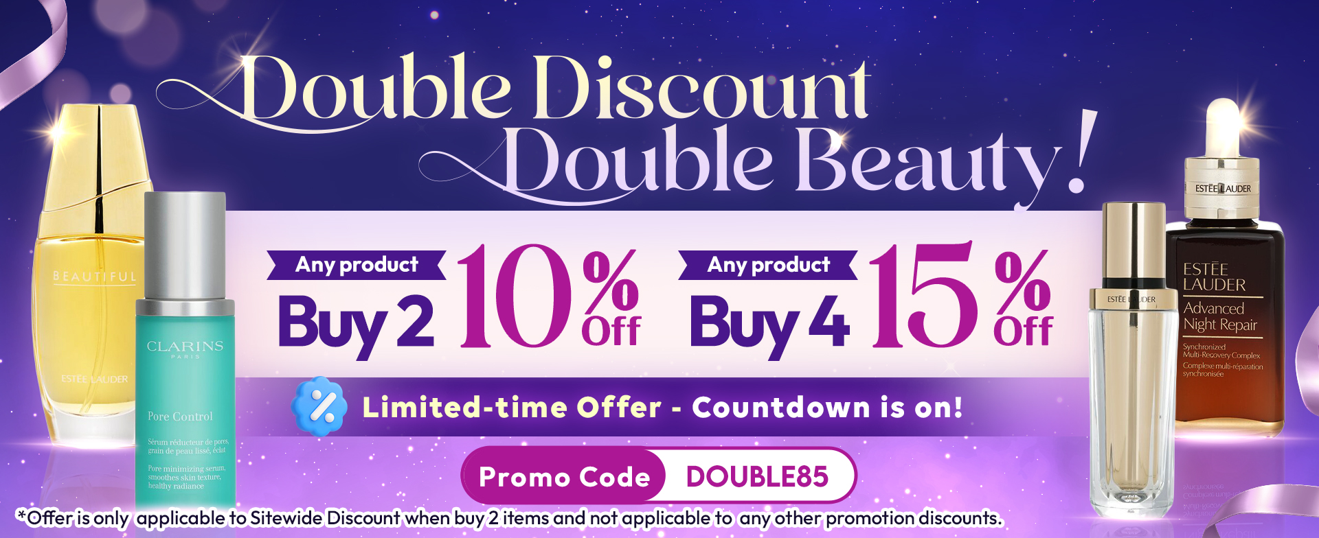 sale, shopping, gift, skincare, makeup, fragrance, beauty, cosmetics, discount, clarins, shiseido, lancome, dermalogica, clinique, christian dior, haircare, aveda, moroccanoil, tigi, elizabeth arden, eve lom, skii, YVES SAINT LAURENT
