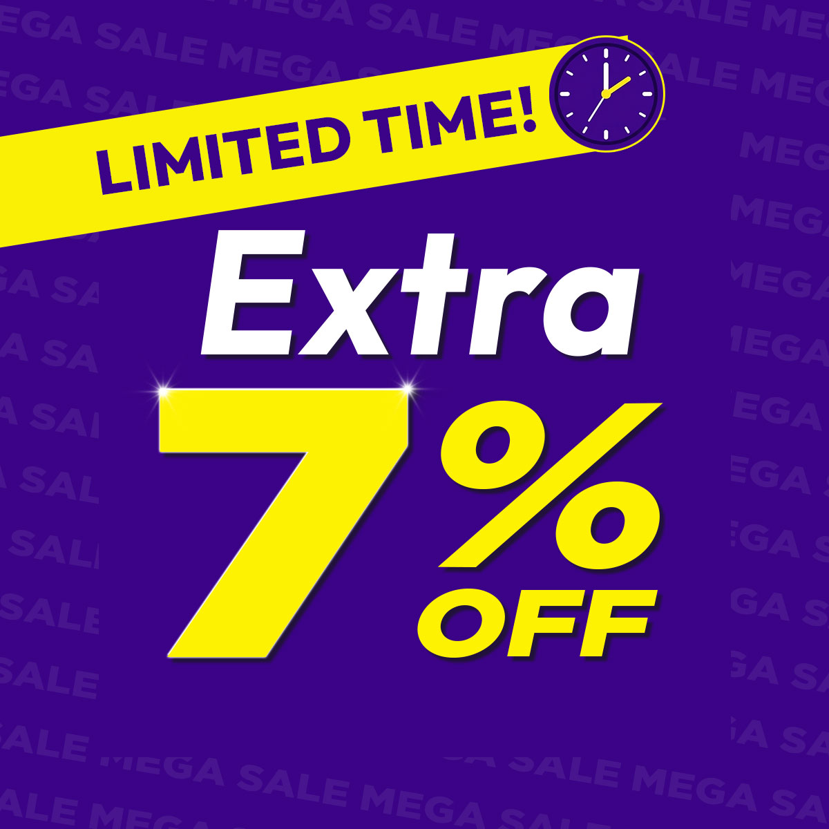 Extra 7% off